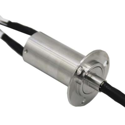Aluminum Shell Small Size Conductive Slip Ring Gold Plated Contacts 80VDC 1A