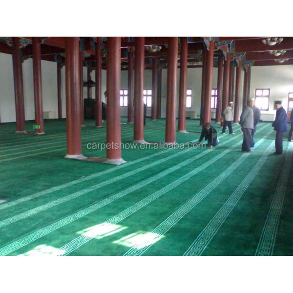 Mosque Prayer Carpet 100% Acrylic Hand Tufted Solution Dyed Islamic Floor Covering
