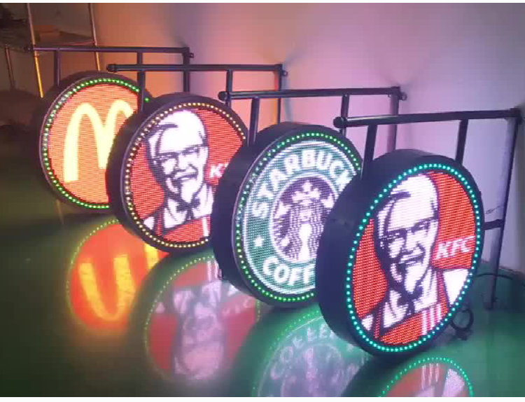 Бесшовный 1R1G1B круглый светодиодный дисплейный панель P4mm литой алюминий