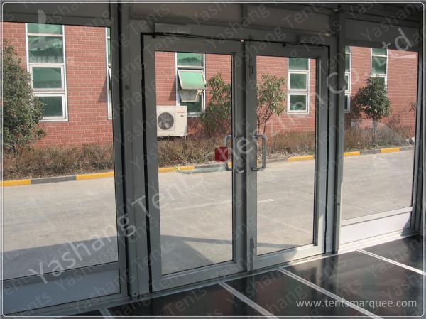 Waterproof Metal Frame 4X4 Gazebo Canopy Tents Watch House Double Wing Glass Door