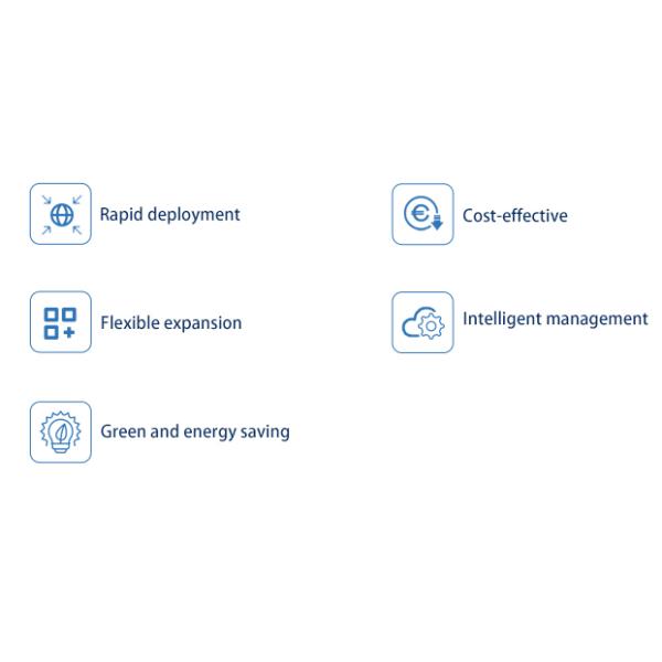 Центр данных шкафа сервера модульный с крышей окна в крыше плоской и интегрированным контролем