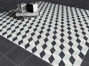 20x20cm Black Gray Ceramic Rustic Tile for Indoor Floor