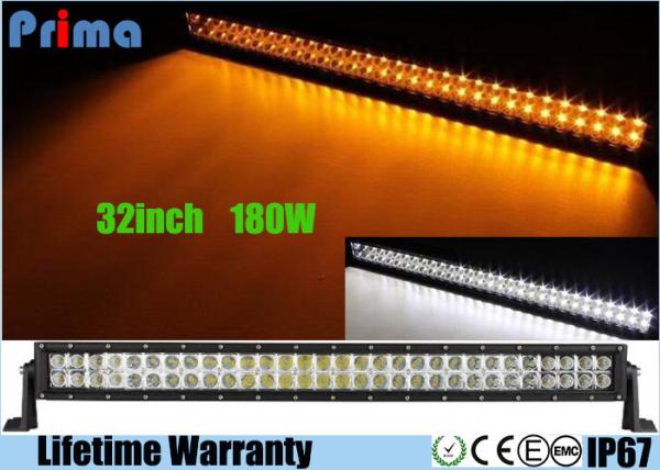 32 inch Led Truck Light Bar Wireless Remote Control 180W Super Cool Yellow White