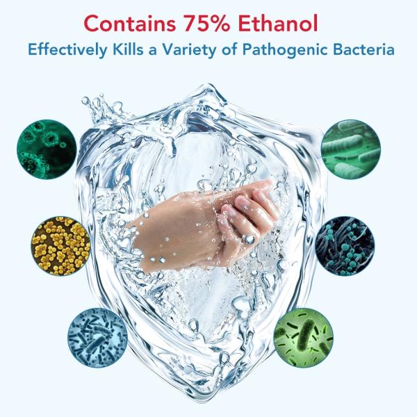 Bottle Waterless Hand Sanitizer Antibacterial FDA Approved 70% Alcohol