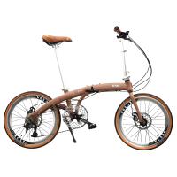 U freins vélo de montagne pliable avec un seul 7 vitesse 18 pouces vélo pliable