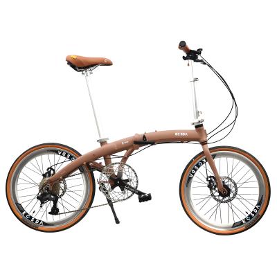 U freia bicicleta de montanha dobrável com bicicleta dobrável de 7 velocidades
