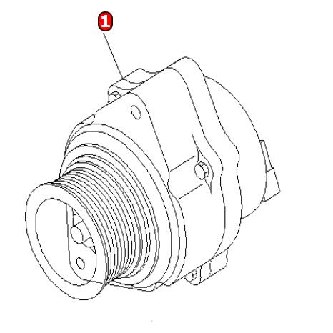 600-861-6410 альтернатор электрических частей PC200-7 PC220-7 6D102 экскаватора