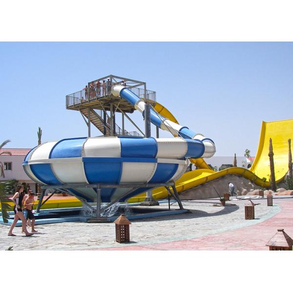 Fiberglass Material Huge Water Slide Water Play Equipment Erosion Resistant