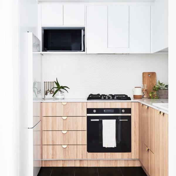 Modern Style Matt Finish Melamine Kitchen Cabinet For Apartment