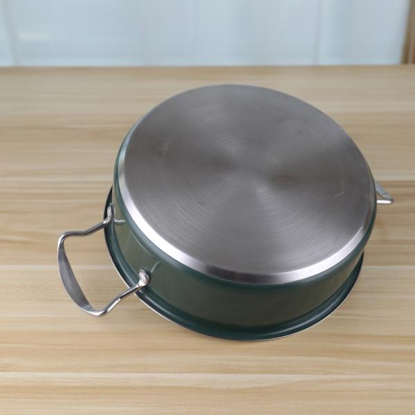 Nonstick 201 cookware food warm cooking 24cm hot pot stainless steel soup pot