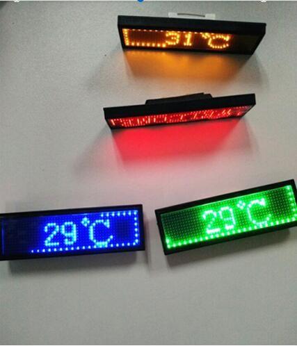 RGB Programmable Scrolling LED Sign , Rechargeable USB Flashing Electronic LED Name Badge