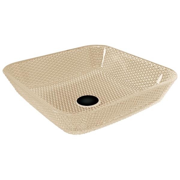 тщета Countertop длины 400mm тонет сосуд 105mm Bathroom квадратный