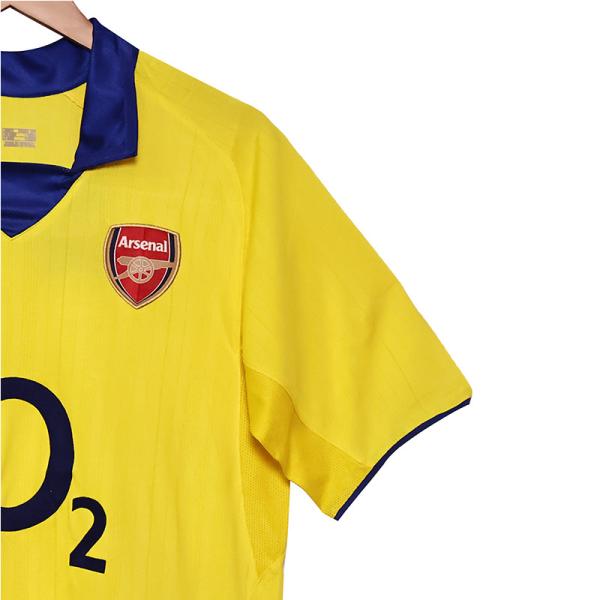 2003-2005 Arsenal Away Retro Football Jerseys Replica Classic Stretchable