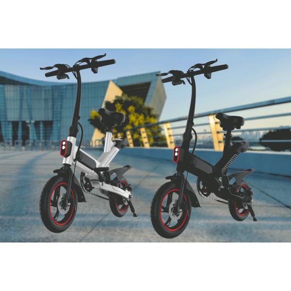 Electric Folding Bike Lightweight , Folding Electric Bicycle Eco - Friendly