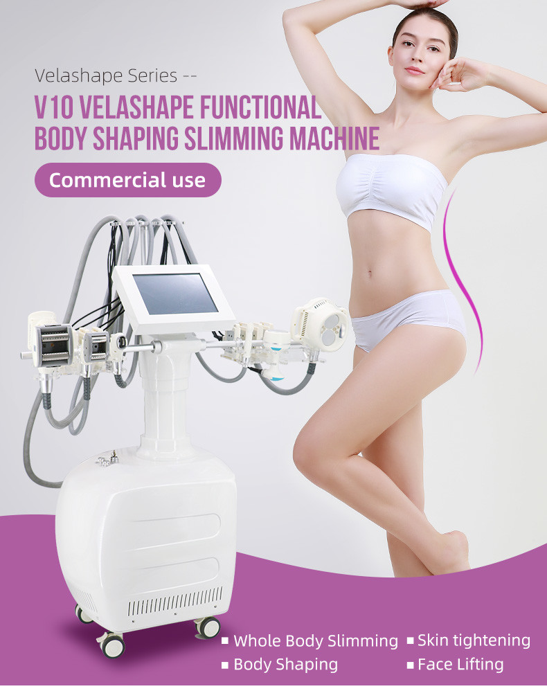 Кавитационный и вакуумный сгуститель Vela V10: 7 в 1 для формирования тела и похудения