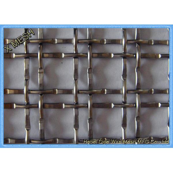 Welded Stainless Steel Woven Wire Mesh , Aluminum Crimped Metal Mesh Panels 1.20m X 100m