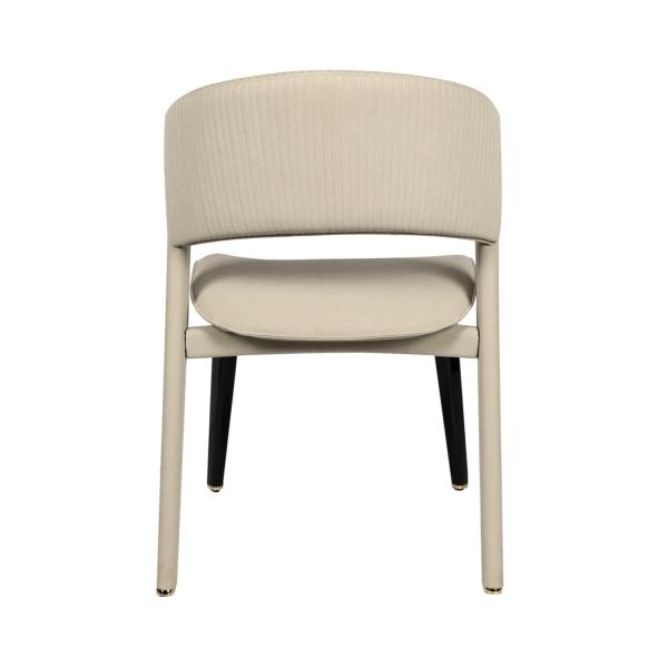 High End Modern Leather Dining Room Chair Gold Plated Stainless Steel Luxury Dining Chair