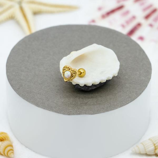 Studex Ear Piercing Studs Daith Piercing Opal Gem Body Jewelry