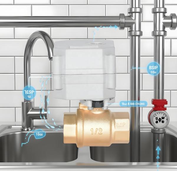 2Sec Fast Brass Motorized Ball Valve 1/4''-1 1/4''Quick Release Failsafe&Position Feedback 12-24VDCAC24V Water  Control