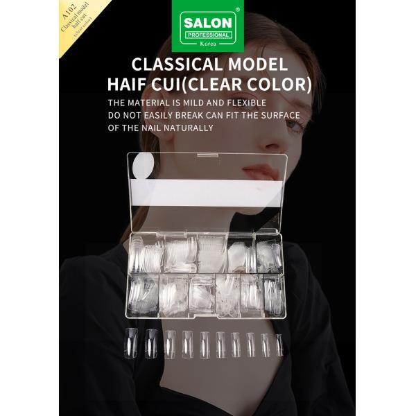 OEM Full Cover Eagle Mouth Natural Soft Gel False Nails Designs Artificial Nail Tips