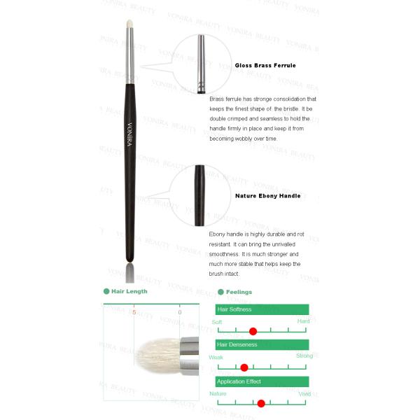 Cepillo profesional del detalle de la precisión con el pelo exquisito de la cabra de XGF