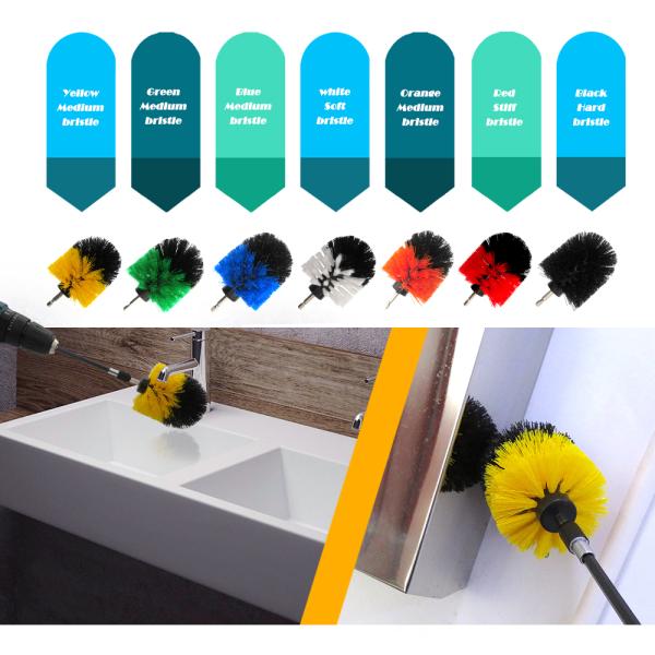 Drill Scruber Brush Cleaner Kit Power Scrubber for Cleaning Bathroom Bathtub Cleaning Brushes