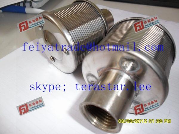 DN45-108 stainless steel wedge wire filter nozzle / johnson screen nozzle /  water & gas strainer nozzle for power plant