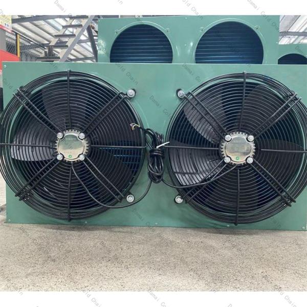 Condensador de enfriador de aire de aleta y tubo con cobre / aluminio / acero inoxidable