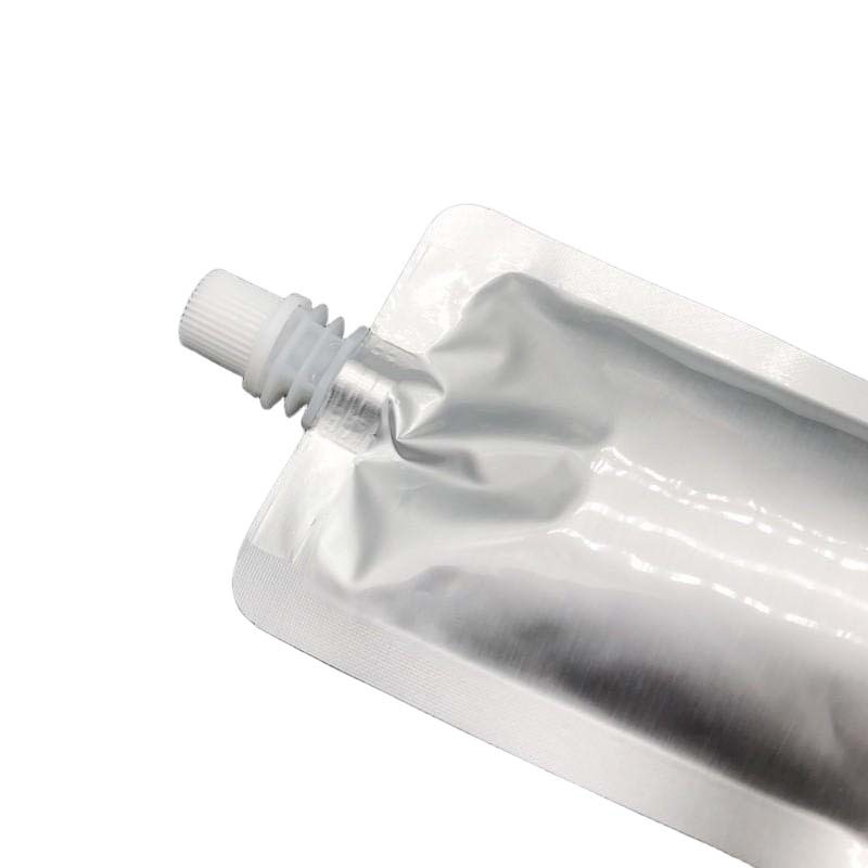 Custom Printed Matte Aluminum Spout Pouches Leak Proof For Juice Wine Liquid Food Storage