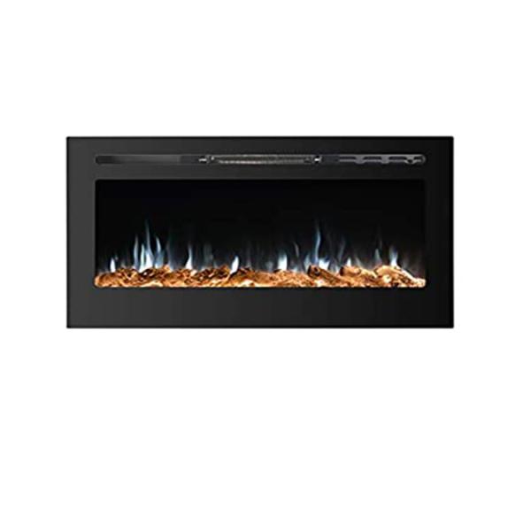 Função de aquecimento Decoração Chama 3D Chaminé elétrico linear Forno Logotipo personalizado aceitável