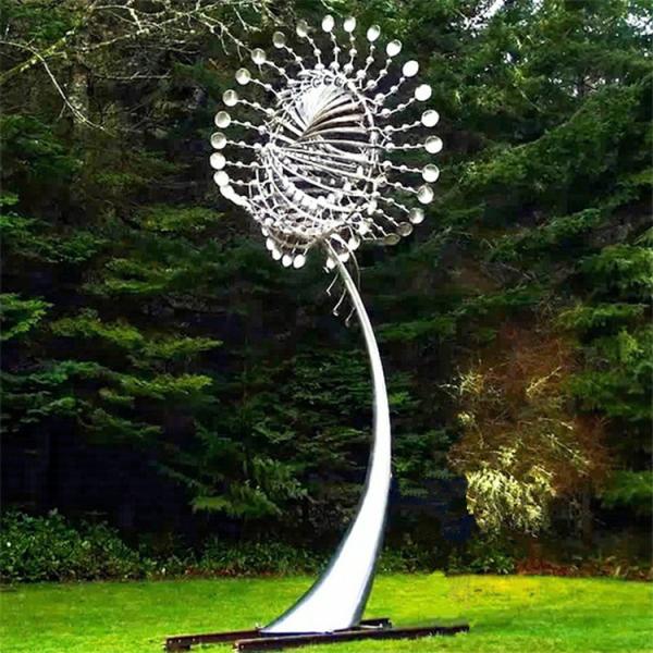Giant Size Mirror Polish Contemporary Garden Sculptures / Outdoor Metal Art Sculpture