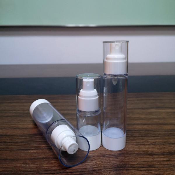 botella de spray para el cuidado de la piel de plástico blanco transparente 15ml 30ml 50ml 80ml 100ml