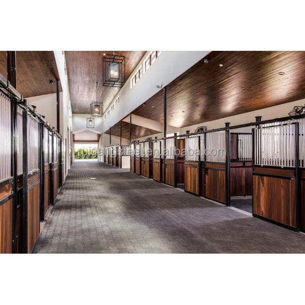 Hot Dip Galvanized Galvanised Steel Internal Horse Stable Stall With Steel Frame