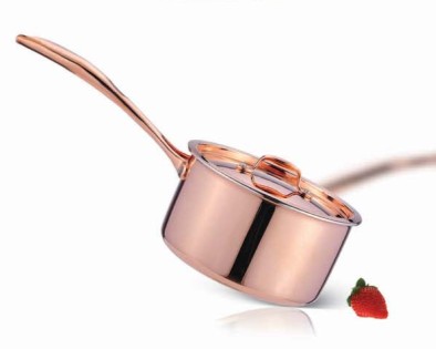 2Pcs Tri-ply Copper cookware set SHXYY-01-6,Thickness 2.2-3.0mm,milk pot