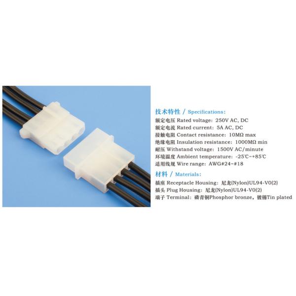 Custom Wiring Harness 5.08mm Pitch Molex 8981-2P TJC10 Male Car Connectors Wiring Harness Low MOQ Made in China