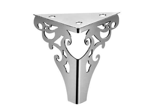 Chrome colorl furniture sofa legs  72 * 72mm steel  feet for furniture