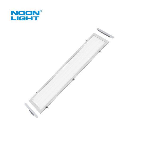 White Powder Painted Steel 1x4 LED Flat Panel Retrofit Kit With 3000K Color Temperature
