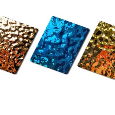 S31668 316Ti Cold Rolled Color Stainless Steel Plate Water Ripple Steel Sheet