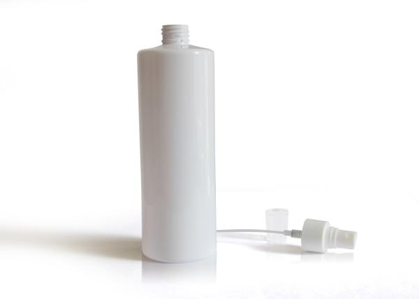 Cylinder Plastic Cosmetic Spray Bottles With White Plastic Sprayer Pump
