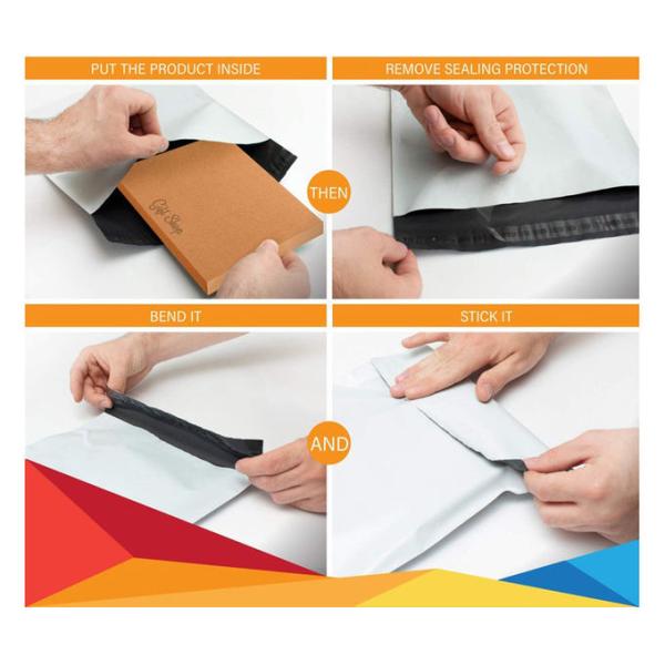 Белые отправители сумки оптовое 14,5 x 19 LDPE поли упаковывая поли для одежды/Hoody