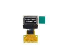 0.42'' 72x40 Affichage OLED monochrome SSD1315 16 épingle 4 fil SPI I2C Blanc