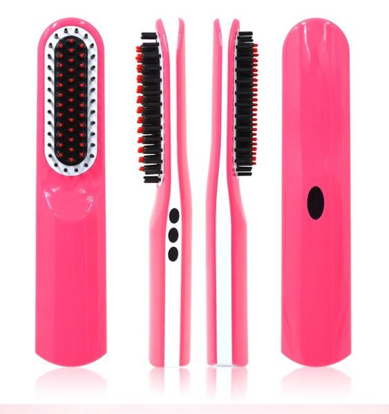 Various Colors Hair Comb Brush Cordless MCH Heater 30-45Min Working Time