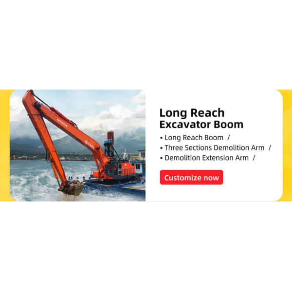 Прочный стальной длинный экскаватор сползая руку CAT320, заграждение экскаватора износоустойчивое сползая