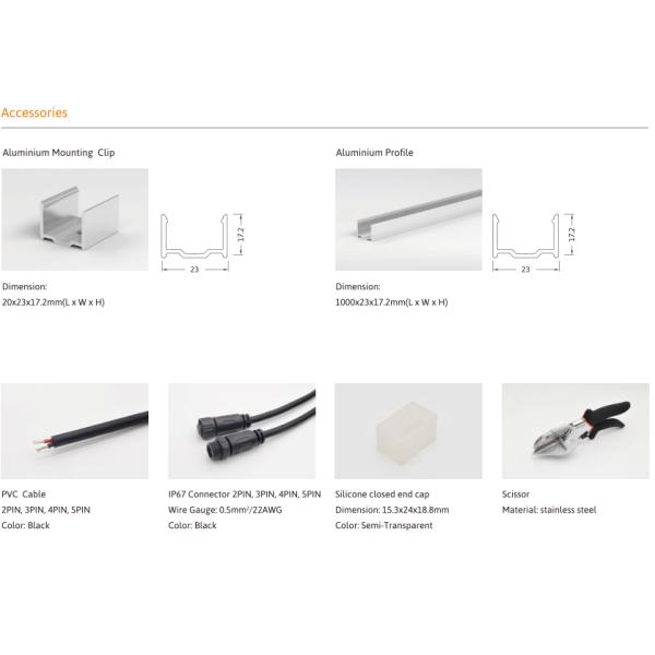 LEDCORP®  Neon Flex / Top Bend Digital High Light Transmittance Environmental Protection outdoor lighting accessories
