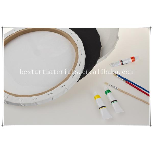 30cm Round Stretched Cotton Canvas Board for Painting