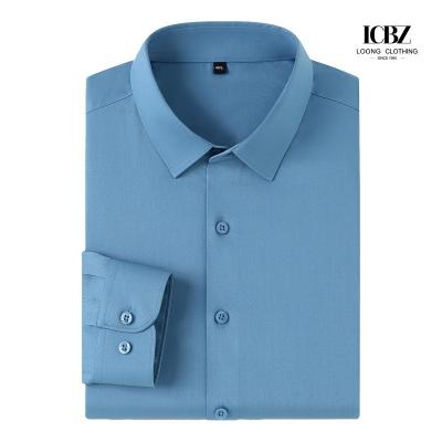 Camisa preta sem ferro 100% de algodão com adesivos de proteção de mancha