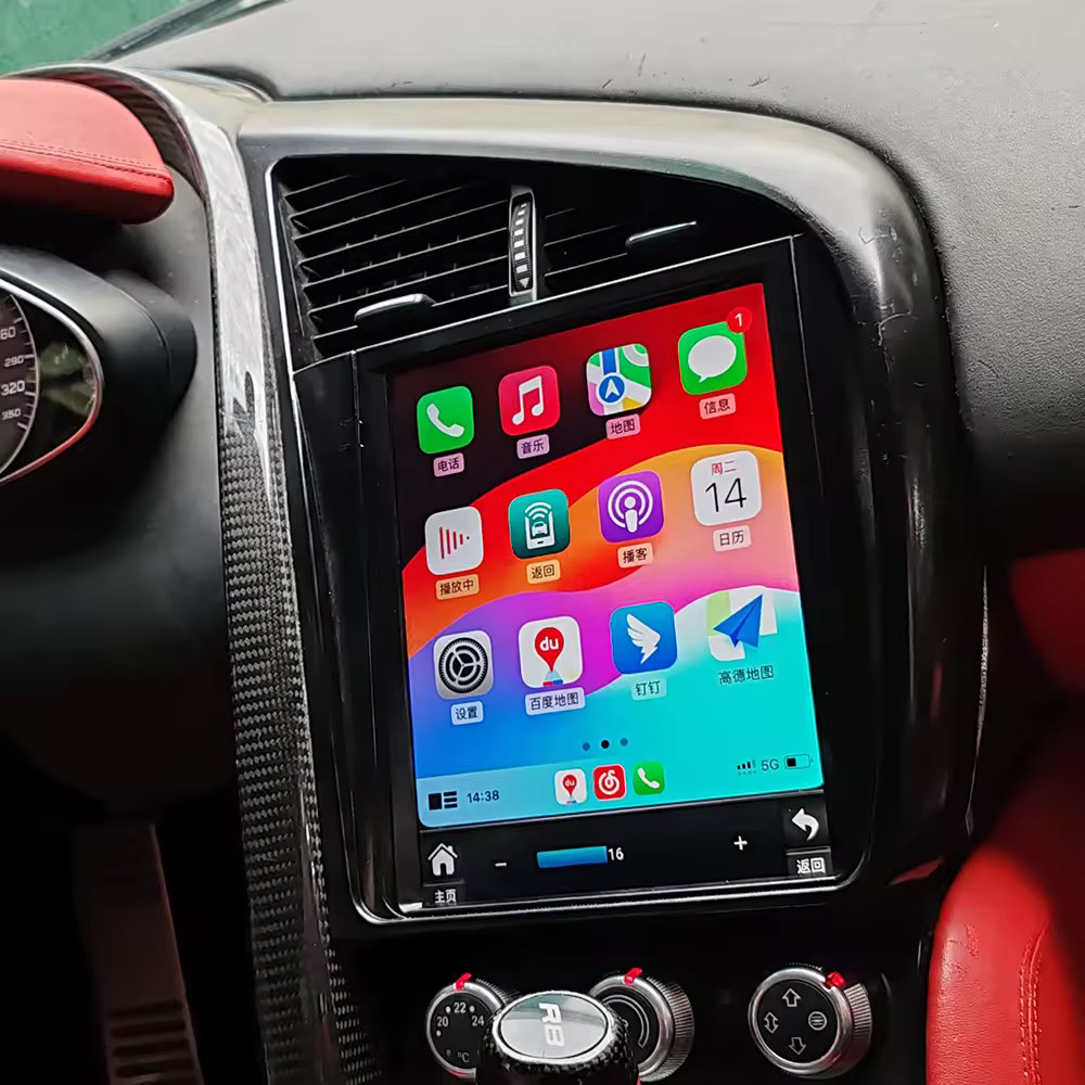 10.4 дюймовый Android Car Screen Мультимедийный плеер Carplay GPS навигация Для Audi R8