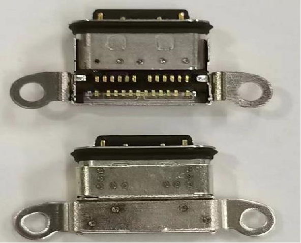 SMT USB C Female Connector 24 Pin Double Row Waterproof IPX8