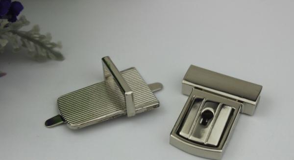 Custom Zinc Alloy Bag Metal Lock Closure Clasp Latch Button Buckle