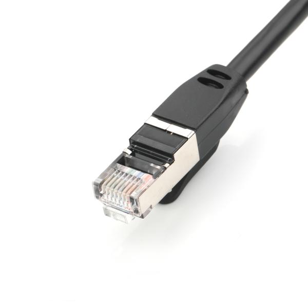 RJ45 Shielded Cable Assembly, 8P8C Jack to Plug with STP 24AWG x4P Wire